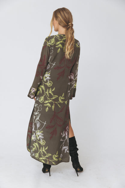 Silk Print Kaftan