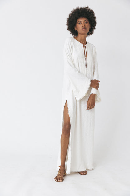 Cotton Terry Jacquard Kaftan