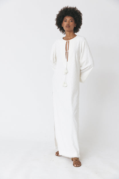 Cotton Terry Jacquard Kaftan