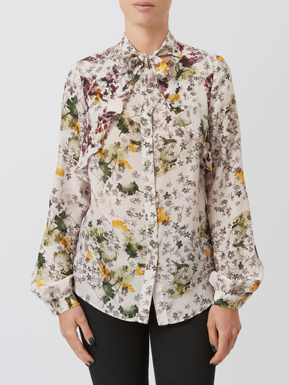 Blusa de Seda Multicolor