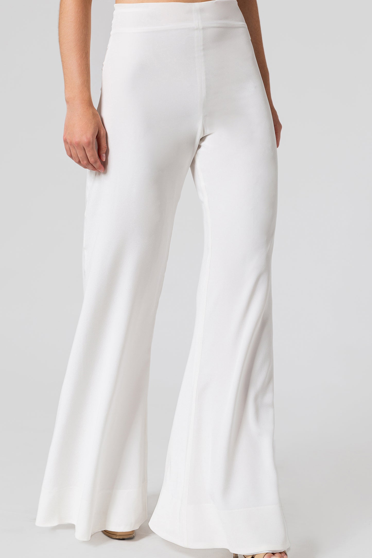 Crepe de Chine Silk Pants