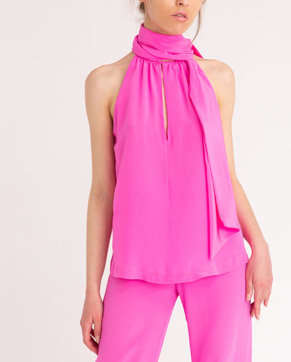 Halterneck Pink Top